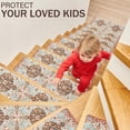 thumbnail image 2 of Non Slip Carpet Stair Treads for Wooden Steps Indoor, 4 Pack Stair Runners Covers Staircase Step Rugs Stair Mats for Kids Elders and Dog, 2 of 6