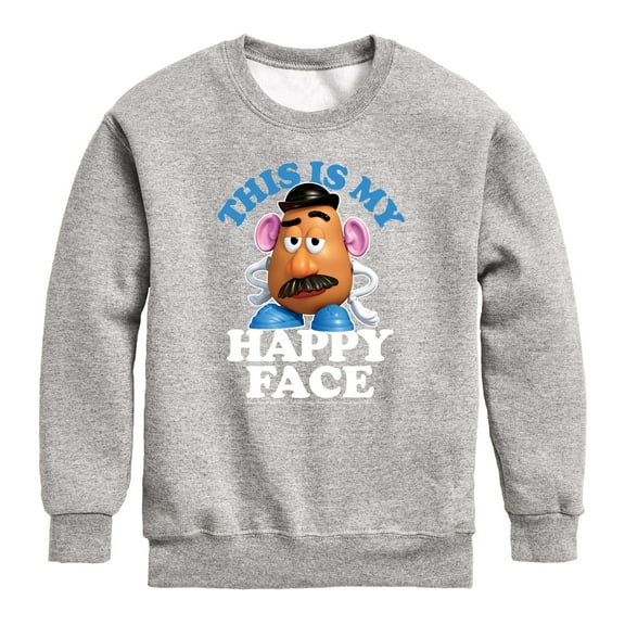 Toy Story - This Is My Happy Face - Toddler And Youth Crewneck Fleece Sweatshirt