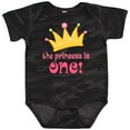thumbnail image 3 of Inktastic Cute Princess is One 1st Birthday Girls Baby Bodysuit, 3 of 5