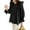 Black Shirts, variant on Balloon Sleeve Tunic Shirt Women Long Sleeve O-Neck Solid Color Tops Summer Blouse Trendy Back To School Dailywear