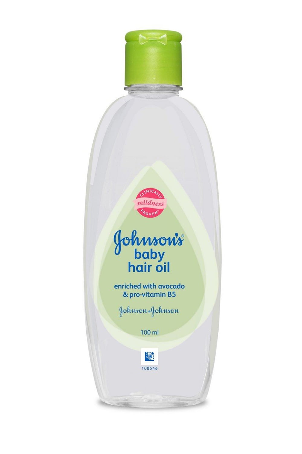 Johnson's Baby Hair Oil with Enriched Avocado and Pro Vitamin B5 - 100 ml