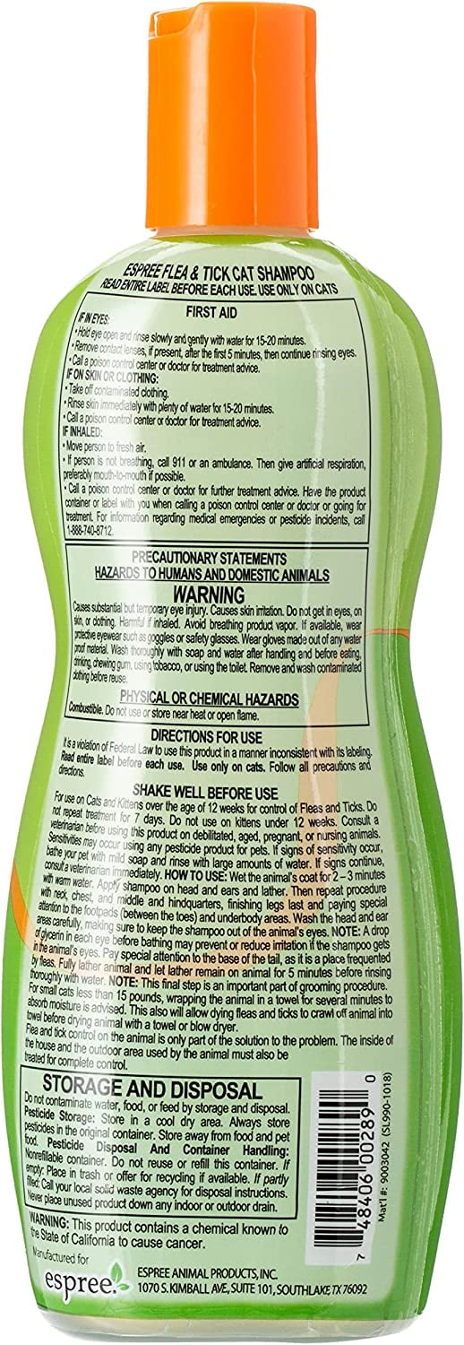 espree flea and tick shampoo