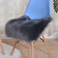 thumbnail image 1 of (gris, 50 X 50 Cm)tapis En Fausse Fourrure, Tapis Moelleux Poils Longs, Tapis De Sol En Fausse Peau De Mouton Pour Chambre Coucher, Salon, Chamb, 1 of 5