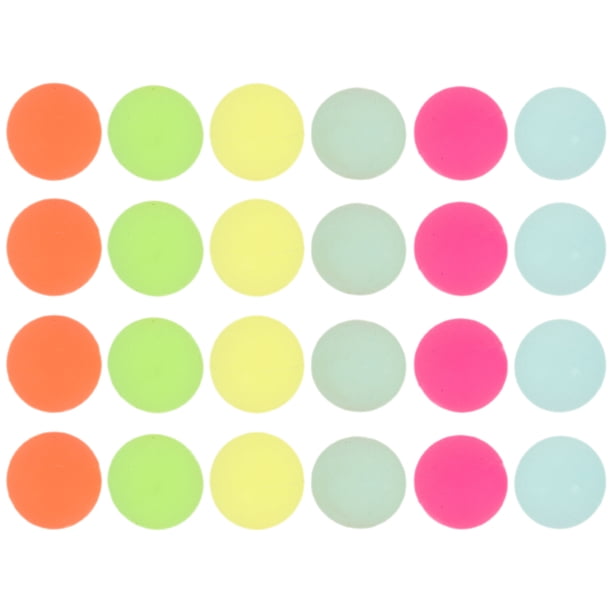 24 Uds. Pelotas hinchables que brillan en la oscuridad, pelotas que rebotan, juguetes, pelota que rebota, juguete para fiesta, Color aleatorio