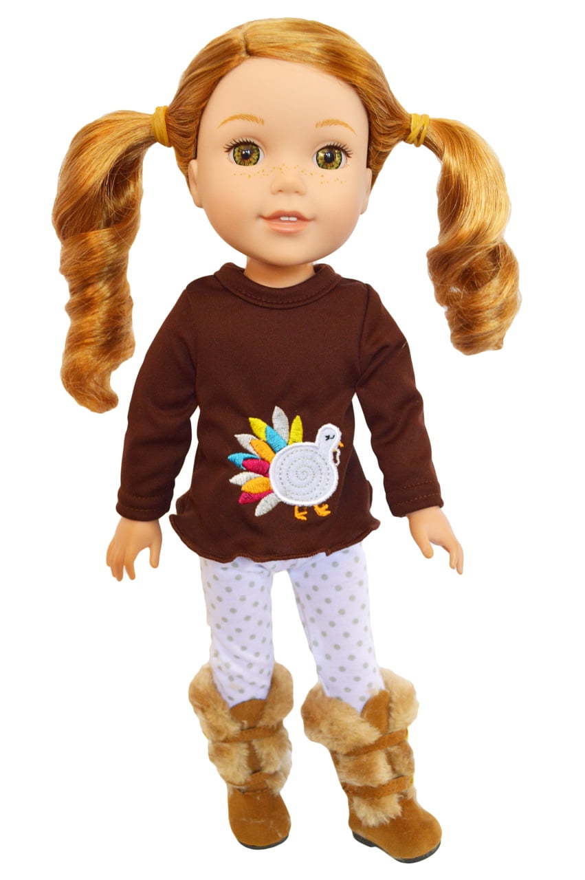 14 Inch Doll Clothes Brittanys My Girl Scouts Shorts Outfit Compatible with Wellie Wisher Dolls