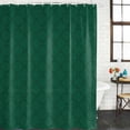 thumbnail image 3 of Dark Green Plaid Waterproof Fabric Shower Curtain,Country Vintage Abstract Striped Lattice Waterproof Fabric Shower Curtain for Bathroom Curtains Bathtubs Shower Curtains with 12 Hooks Stall 54x78in, 3 of 8