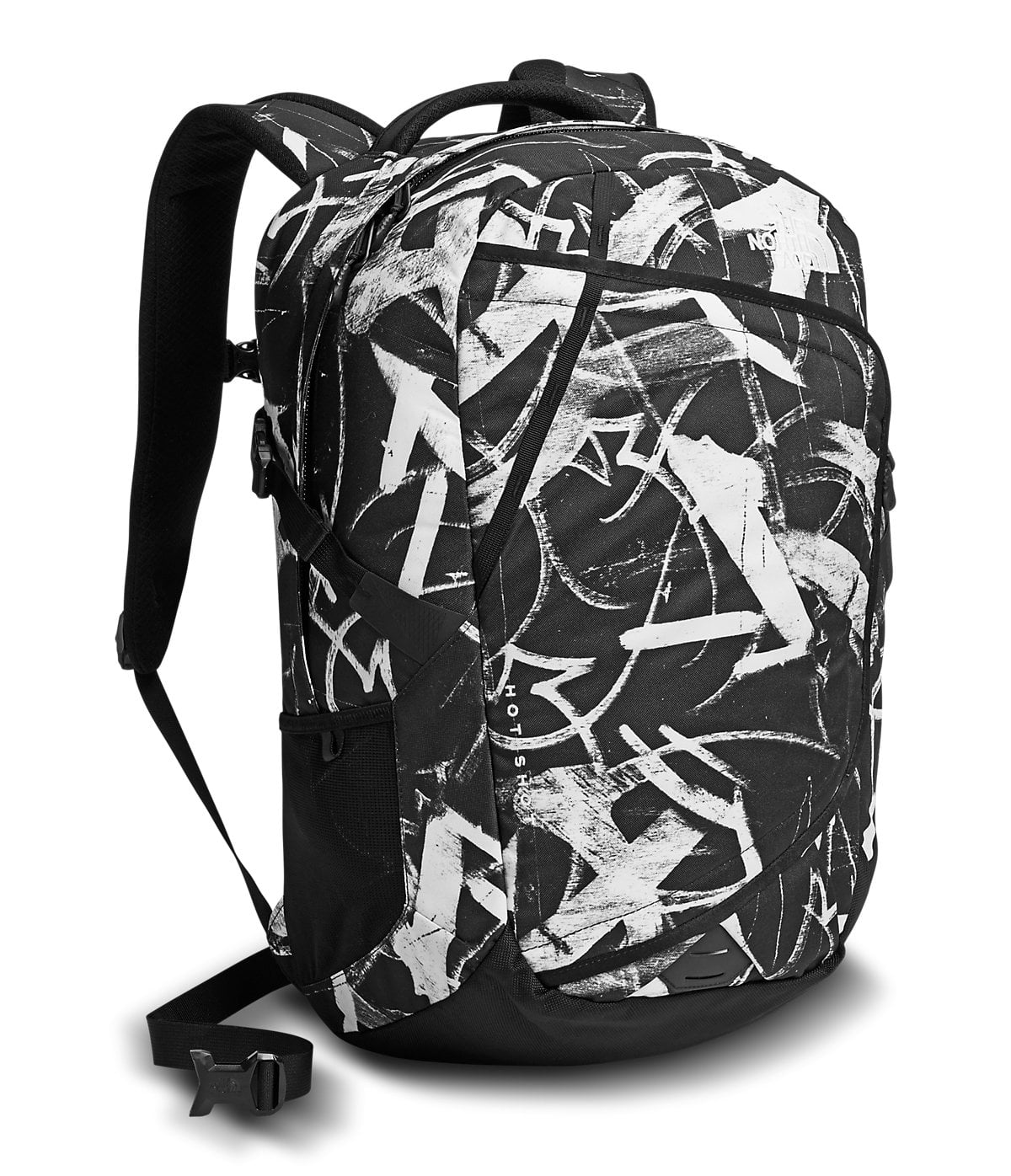 The North Face Hot Shot Backpack Tnf Black Graffiti Print Walmart Com