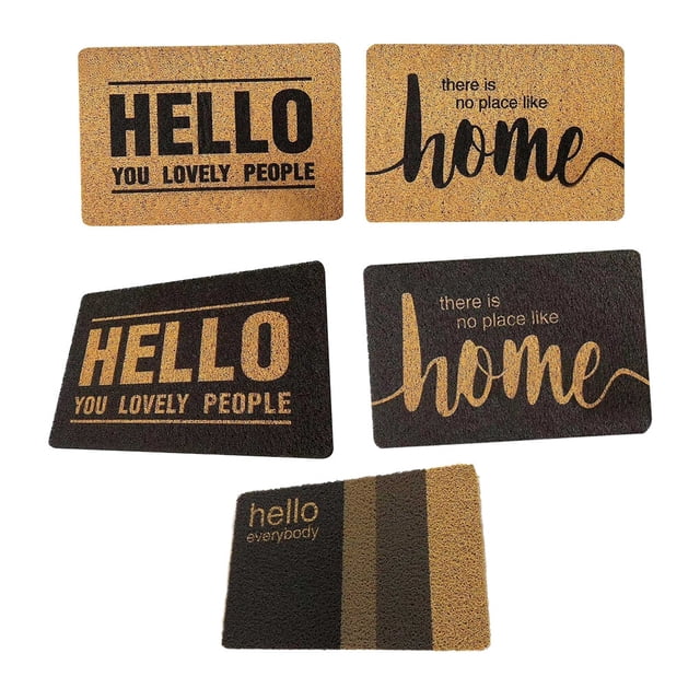 Tapis de Porte en PVC Intérieur Extérieur Antidérapant pour Salon Chambre Entrée Porche Ferme Type 2