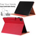 thumbnail image 6 of SaniMore for iPad Pro 11 2024 Case, Premium PU Leather Business Skin [Auto Sleep/Wake] [Pen Holder] Shockproof Kickstand Wallet Case with Cash/Card Slots for New iPad Pro 11 2024, Red, 6 of 11