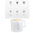 thumbnail image 3 of EIGTHTAIL 2.5L Baking Measuring Cup Scale Mixing Bowl with Lid Transparent Plastic Mixing Cup, 3 of 21