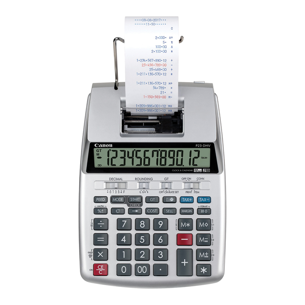 Canon P23-DHV-3 Printing Calculator, Gray photo 1