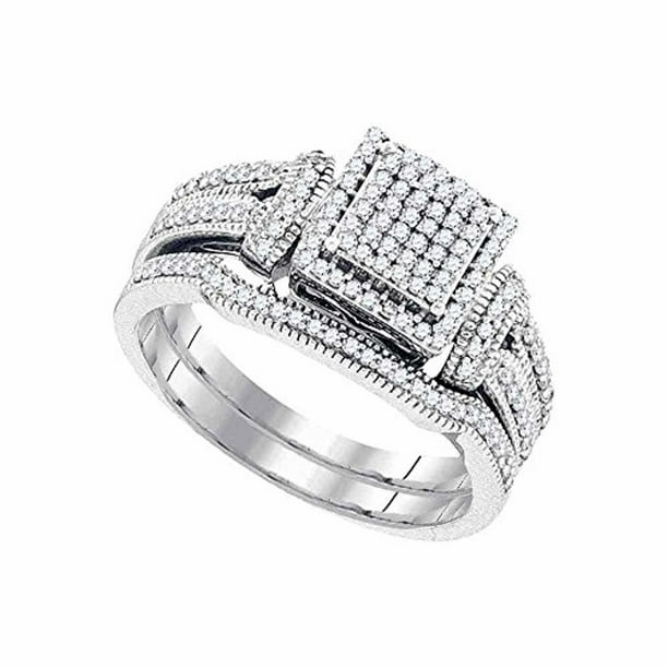Roy Rose Jewelry Roy Rose Jewelry 10K White Gold Womens Diamond