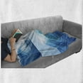 thumbnail image 6 of Surf Soft Flannel Fleece Blanket, Collage of Giant Sea Wave Photos Refreshing Diving and Surfing Lifestyle Leisure Concept Art, Cozy Plush for Indoor and Outdoor Use, 70" x 90", Blue, by Ambesonne, 6 of 6