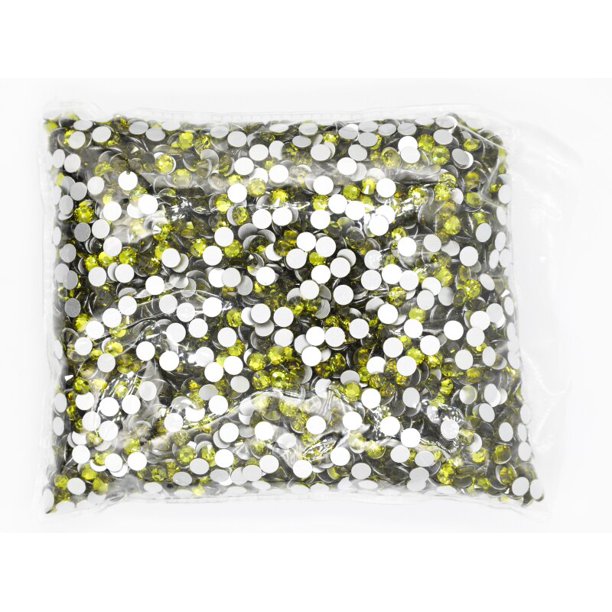 Diamantes de imitación de cristal para decoración de uñas, 14400 piezas, venta al por mayor, SS3-SS20, Flatback, no Hotfix, purpurina