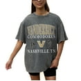 thumbnail image 3 of Women's Gameday Couture Grey Vanderbilt Commodores Oversized Snow Wash T-Shirt, 3 of 5