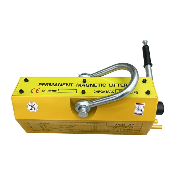 Techtongda 6614lb Steel Permanent Magnetic Lifter Crane Hoist Lifting Magnet Chuck Magnetic Hanger