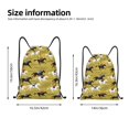thumbnail image 2 of Xecao Horsemen In Horseraces Pattern Sports Drawstring Backpack - String Swim Gym Bag with Wet Proof Pocket for Women&Men-Small, 2 of 6