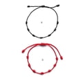thumbnail image 3 of Sonducket Pulseras anudadas, tejida de longitud, suministros de joyería para mujer, accesorios populares hechos a mano para mujer, Ropa, zapatos y accesorios Miscelánea Negro, 3 of 6
