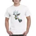 thumbnail image 1 of Camisa De Hombre Moderno Estilo Sonic Game Silver, 1 of 2