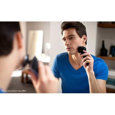 Philips Norelco 9300 Rechargeable Wet & Dry Electric Shaver with Smartclean, Travel Case, Click-On Precision Trimmer, S9311/84