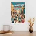 thumbnail image 3 of Vintage Retro Travel Poster Wall Decor San Jose Del Cabo Art Walk Los Cabos Mexico Scenic Colonial Street Night Print Canvas Poster, 3 of 8