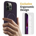 thumbnail image 2 of Magnetic Case for iPhone 14 Pro Max，Compatible with MagSafe Charging with Ring Stand  Heavy-Duty Protection Liquid Silicone Phone Case,Purple,For iPhone 14 Pro Max, 2 of 6