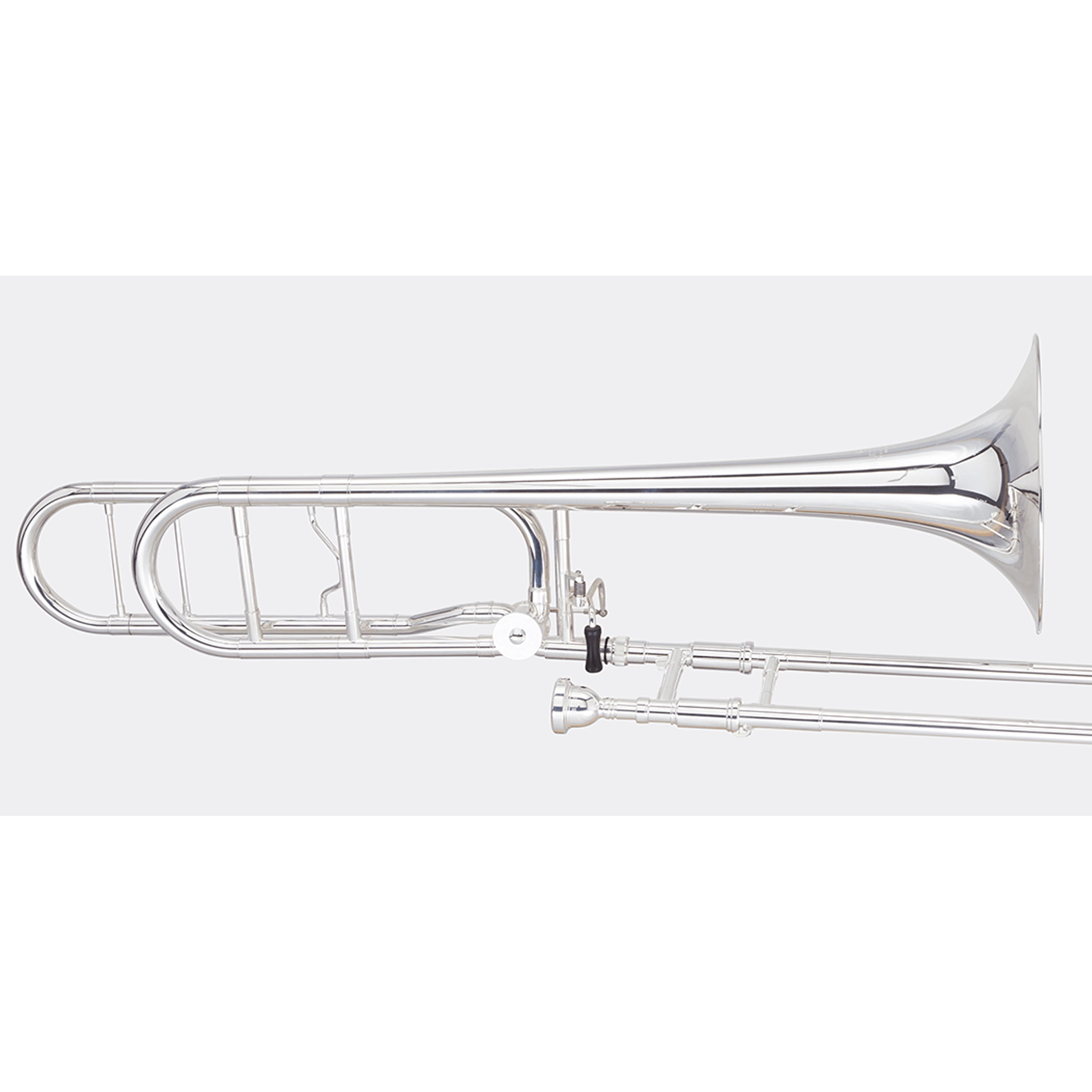 Blessing Tenor Trombone, .547" Bore, Open Wrap, F Rotor, Silver-Plate, Outfit