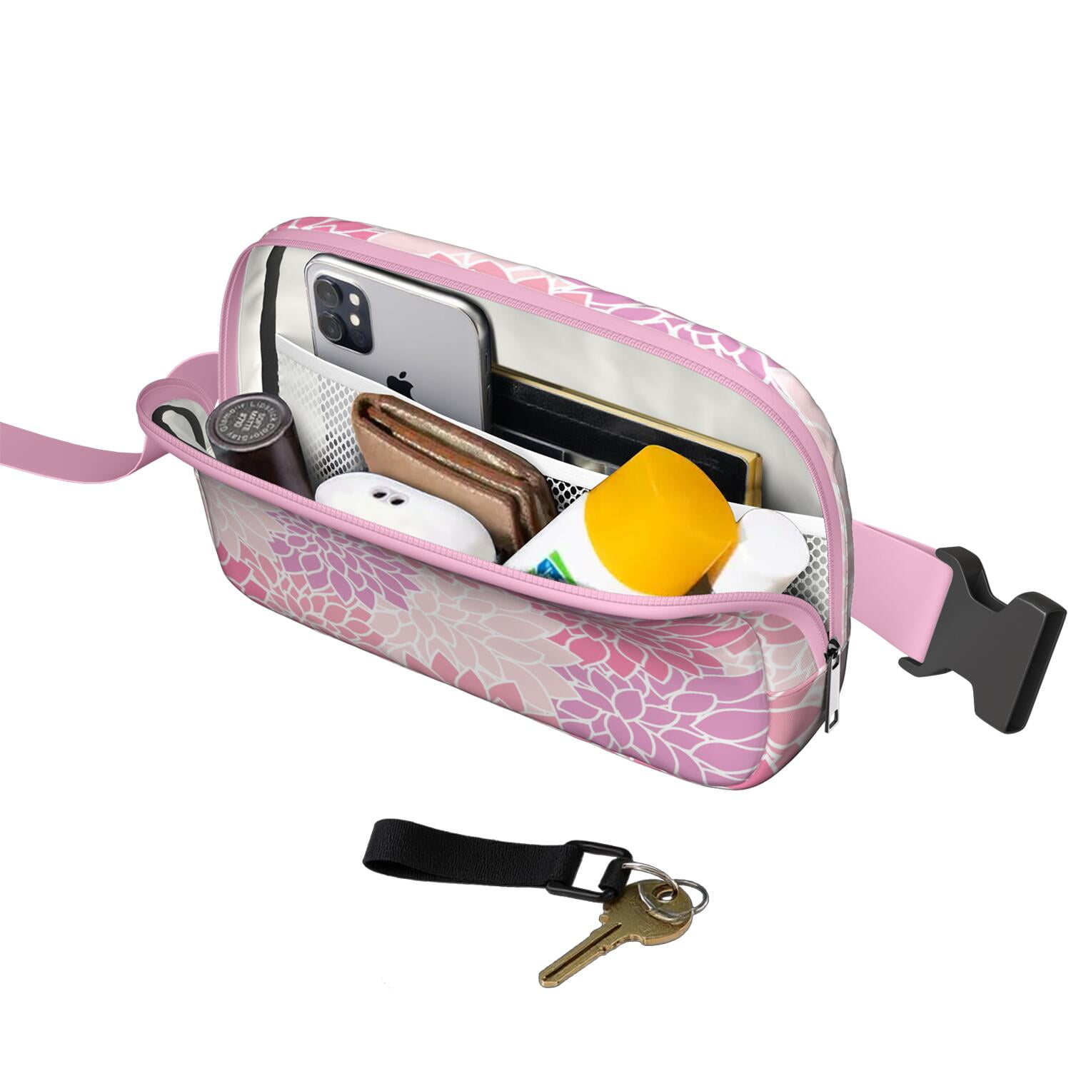 Artistic Running Belt Bag – Geometric Fanny Pack for Women – Secure and Adjustable