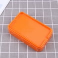 thumbnail image 4 of Miangastore Melamine Rectangular Hot Pot Dish Plastic Barbecue Plate Tableware for Home Restaurant Buffet (Type B, Small Size, Orange), 4 of 8