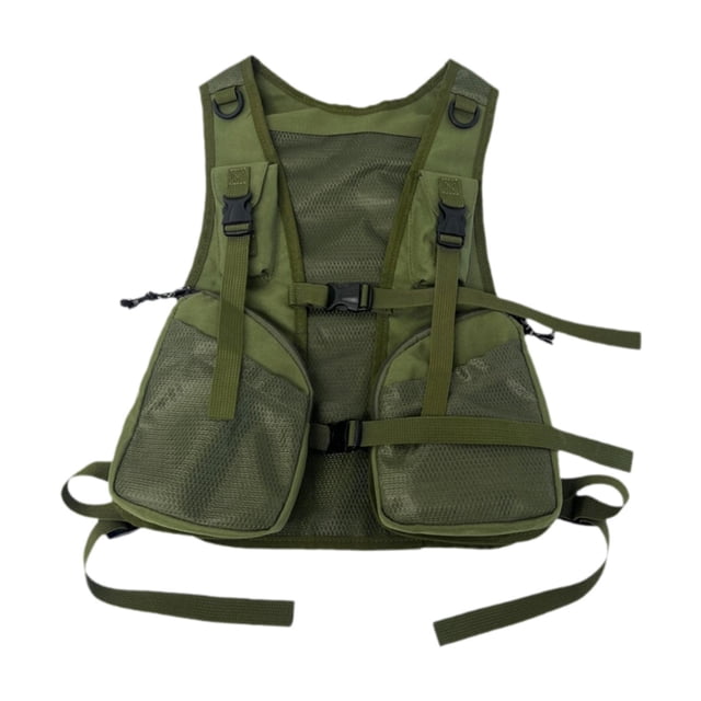 Chaleco con bolsa para teléfono, ligera, con tira reflectante, para correr, mochila deportiva Verde