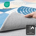 thumbnail image 7 of Cydiria Modern Geometric Circles Milk Velvet Area Rug, 5' x 8', Blue, 7 of 7