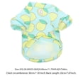 thumbnail image 3 of KAKOWELY Ropa para perros con estampado de limones, cómoda para perros pequeños y gatos (XS), 3 of 4