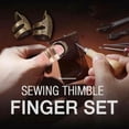 thumbnail image 4 of Sewing Thimble Sewing Thimble Finger Protector Sewing Thimble Sewing Thimble Finger Protector Adjustable Finger Shield  Fingertip Thimble DIY Sewing Tools, 4 of 8