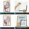 thumbnail image 4 of Uxcell 11.81x15.75 inch Diamond Paintings Frames, Diamond Art Frames Magnetic Picture Frame for Refrigerator, Black, 4 of 6