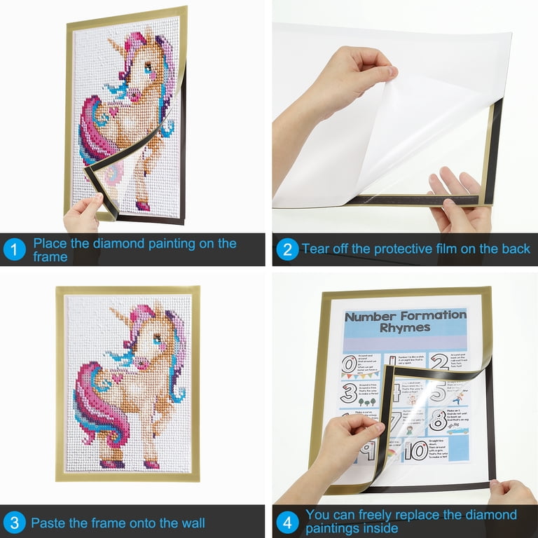 Uxcell 11.81x11.81 inch Diamond Paintings Frames, Diamond Art