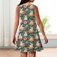 thumbnail image 6 of YOUYEDIAN Easter Girls Sleeveless Dress Casual Cute Elegant Bunny Print Crew Neck A-Line Dresses Summer Flowy Sundresses (Orange, 11-12 Years), 6 of 6