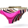 thumbnail image 2 of Mujer Seda De Hielo Sin Costuras Tanga G String Cómodo Transpirable Suave Sólido Cintura Baja M-XL Tallas Grandes Lenceríapangjing, 2 of 4