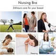thumbnail image 5 of Conjunto de 3 piezas de sujetador sin costuras para mujer, ideal para dormir, amamantar y premamá, con almohadillas desmontables., 5 of 5