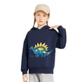 thumbnail image 4 of GNFQXSS Kids Graphic Hooded Sweatshirt Relaxed Soft Breathable Comfortable Casual Thanksgiving Parade Outdoor Wear Navy 4 Years, 4 of 6