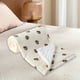 thumbnail image 4 of Manta polar de doble capa para niños | Edredón de gasa cálido y relajante | Manta suave de 100 x 120 cm para cama y sofá | Beige, blanco y naranja, 4 of 6