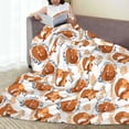 thumbnail image 6 of Pofeuu Cute Squirrel Print Ultra-Soft Micro Fleece Blanket,for Bed Or Sofa,All Season Throw Blankets Flannel Blanket-80"x60", 6 of 7