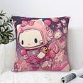 thumbnail image 6 of Hello Kitty Pillow Cover, Square Throw Pillow Cases For Couch Sofa Bed Living Room,Home Decorative, 24"X24", 6 of 9