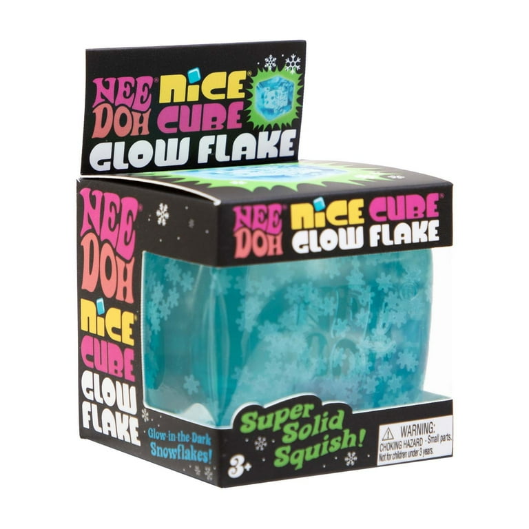 NeeDoh Nice Cube Snowflake, Novelty & Gag Toys for Children Ages 3+