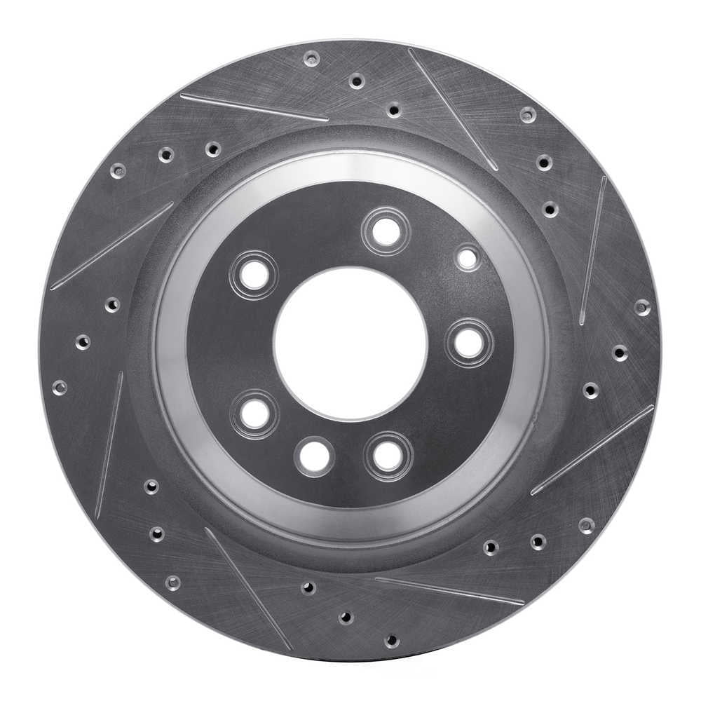 Dynamic Friction Company 631-02089R DFC Brake Rotor - Drilled And Slotted - Silver