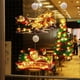 thumbnail image 3 of Juego de 2 siluetas navideñas grandes y 3 pequeñas con luces y ganchos con ventosa para decoración de interiores de ventanas y paredes de vidrio, 3 of 4