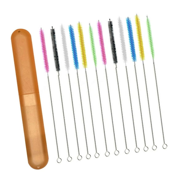 Jesscasday Pack Of 6/8/12 MultiPurpose Straw Brush Straw And Tube Cleaners With Soft Nylon Bristles Straw Cleaners Remove Dirt