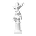 thumbnail image 3 of Estatua de querubín, mini griega, mini escultura musical de resina, figura de escritorio, pequeño pilar romano para club, dormitorio, oficina, Violín, 3 of 8
