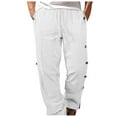 thumbnail image 3 of Zszcpp Mens Casual Pants Comfortable Sweat Long Athletic Bright Brief Style Relax Lounge Trousers Casual Trouser, 3 of 6