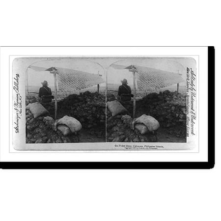 Historic Print, Caloocan, Philippine Islands: On picket duty, 16" x 20"
