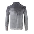thumbnail image 4 of Blusa y camisa de manga larga con cuello alto para hombre, blusa de poliéster con estampado de botones y degradado, a la moda, para hombre, 4 of 7
